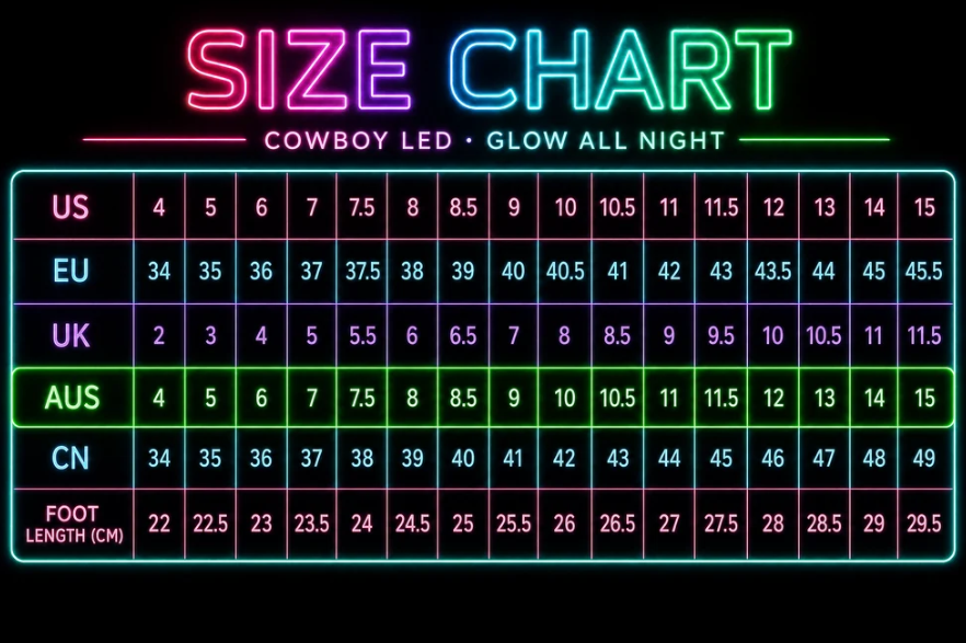 GlowMama™ - Cowboy LED boots