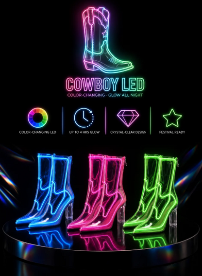 GlowMama™ - Cowboy LED boots